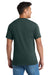 Port & Company PC55P/PC55PT Mens Core Short Sleeve Crewneck T-Shirt w/ Pocket Dark Green Model Back