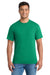 Port & Company PC55P/PC55PT Mens Core Short Sleeve Crewneck T-Shirt w/ Pocket Kelly Green Model Front