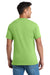 Port & Company PC55P/PC55PT Mens Core Short Sleeve Crewneck T-Shirt w/ Pocket Lime Green Model Back
