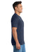 Port & Company PC55P/PC55PT Mens Core Short Sleeve Crewneck T-Shirt w/ Pocket Navy Blue Model Side