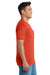 Port & Company PC55P/PC55PT Mens Core Short Sleeve Crewneck T-Shirt w/ Pocket Orange Model Side