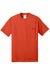 Port & Company PC55P/PC55PT Mens Core Short Sleeve Crewneck T-Shirt w/ Pocket Orange Flat Front