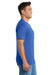 Port & Company PC55P/PC55PT Mens Core Short Sleeve Crewneck T-Shirt w/ Pocket Royal Blue Model Side