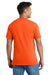 Port & Company PC55P/PC55PT Mens Core Short Sleeve Crewneck T-Shirt w/ Pocket Safety Orange Model Back