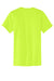 Port & Company PC55P/PC55PT Mens Core Short Sleeve Crewneck T-Shirt w/ Pocket Safety Green Flat Back