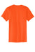 Port & Company PC55P/PC55PT Mens Core Short Sleeve Crewneck T-Shirt w/ Pocket Safety Orange Flat Back