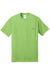 Port & Company PC55P/PC55PT Mens Core Short Sleeve Crewneck T-Shirt w/ Pocket Lime Green Flat Front
