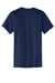 Port & Company PC55P/PC55PT Mens Core Short Sleeve Crewneck T-Shirt w/ Pocket Navy Blue Flat Back