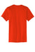 Port & Company PC55P/PC55PT Mens Core Short Sleeve Crewneck T-Shirt w/ Pocket Orange Flat Back
