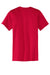 Port & Company PC55P/PC55PT Mens Core Short Sleeve Crewneck T-Shirt w/ Pocket Red Flat Back