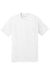 Port & Company PC55P/PC55PT Mens Core Short Sleeve Crewneck T-Shirt w/ Pocket White Flat Front