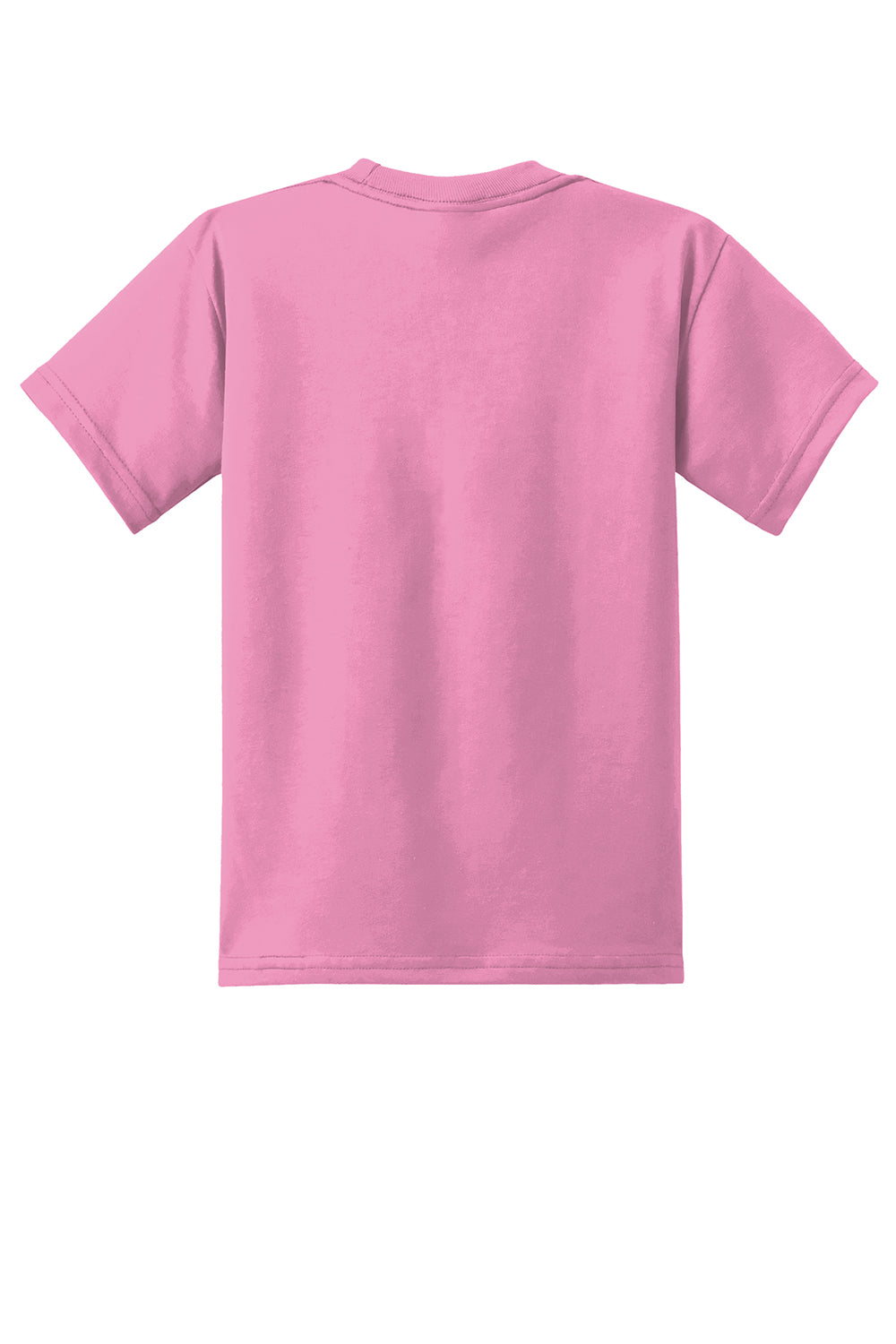 Port & Company PC55Y Youth Core Short Sleeve Crewneck T-Shirt Candy Pink Flat Back