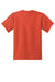 Port & Company PC55Y Youth Core Short Sleeve Crewneck T-Shirt Orange Flat Back