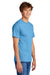 Port & Company PC55/PC55T Mens Core Short Sleeve Crewneck T-Shirt Aquatic Blue Model Side