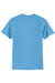 Port & Company PC55/PC55T Mens Core Short Sleeve Crewneck T-Shirt Aquatic Blue Flat Back