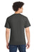 Port & Company PC55/PC55T Mens Core Short Sleeve Crewneck T-Shirt Heather Black Model Back