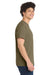 Port & Company PC55/PC55T Mens Core Short Sleeve Crewneck T-Shirt Coyote Brown Model Side