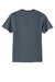 Port & Company PC55/PC55T Mens Core Short Sleeve Crewneck T-Shirt Heather Navy Blue Flat Back