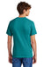 Port & Company PC55/PC55T Mens Core Short Sleeve Crewneck T-Shirt Jade Green Model Back