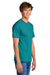 Port & Company PC55/PC55T Mens Core Short Sleeve Crewneck T-Shirt Jade Green Model Side