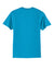 Port & Company PC55/PC55T Mens Core Short Sleeve Crewneck T-Shirt Neon Blue Flat Back
