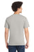 Port & Company PC55/PC55T Mens Core Short Sleeve Crewneck T-Shirt Silver Grey Model Back