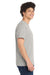 Port & Company PC55/PC55T Mens Core Short Sleeve Crewneck T-Shirt Silver Grey Model Side