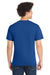 Port & Company PC55/PC55T Mens Core Short Sleeve Crewneck T-Shirt True Royal Blue Model Back