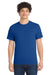 Port & Company PC55/PC55T Mens Core Short Sleeve Crewneck T-Shirt True Royal Blue Model Front