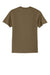 Port & Company PC55/PC55T Mens Core Short Sleeve Crewneck T-Shirt Woodland Brown Flat Back