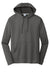 Port & Company PC590H Mens Dry Zone Performance Moisture Wicking Fleece Hooded Sweatshirt Hoodie w/ Pouch Pocket Charcoal Grey Flat Front
