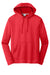 Port & Company PC590H Mens Dry Zone Performance Moisture Wicking Fleece Hooded Sweatshirt Hoodie w/ Pouch Pocket Red Flat Front