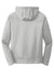 Port & Company PC590H Mens Dry Zone Performance Moisture Wicking Fleece Hooded Sweatshirt Hoodie w/ Pouch Pocket Silver Grey Flat Back