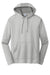 Port & Company PC590H Mens Dry Zone Performance Moisture Wicking Fleece Hooded Sweatshirt Hoodie w/ Pouch Pocket Silver Grey Flat Front