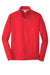 Port & Company PC590Q Mens Dry Zone Performance Moisture Wicking Fleece 1/4 Zip Sweatshirt Red Flat Front