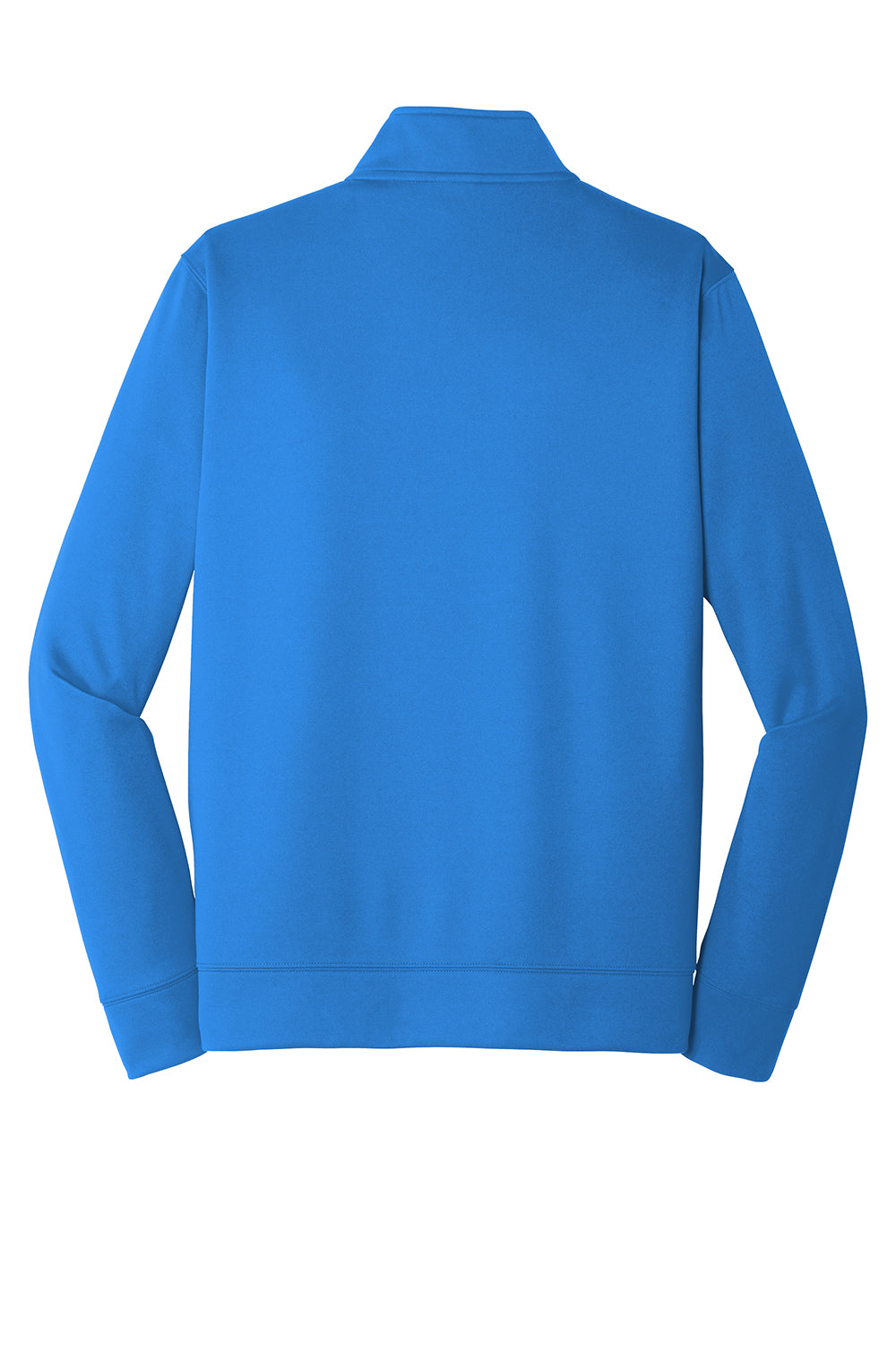 Port & Company PC590Q Mens Dry Zone Performance Moisture Wicking Fleece 1/4 Zip Sweatshirt Royal Blue Flat Back