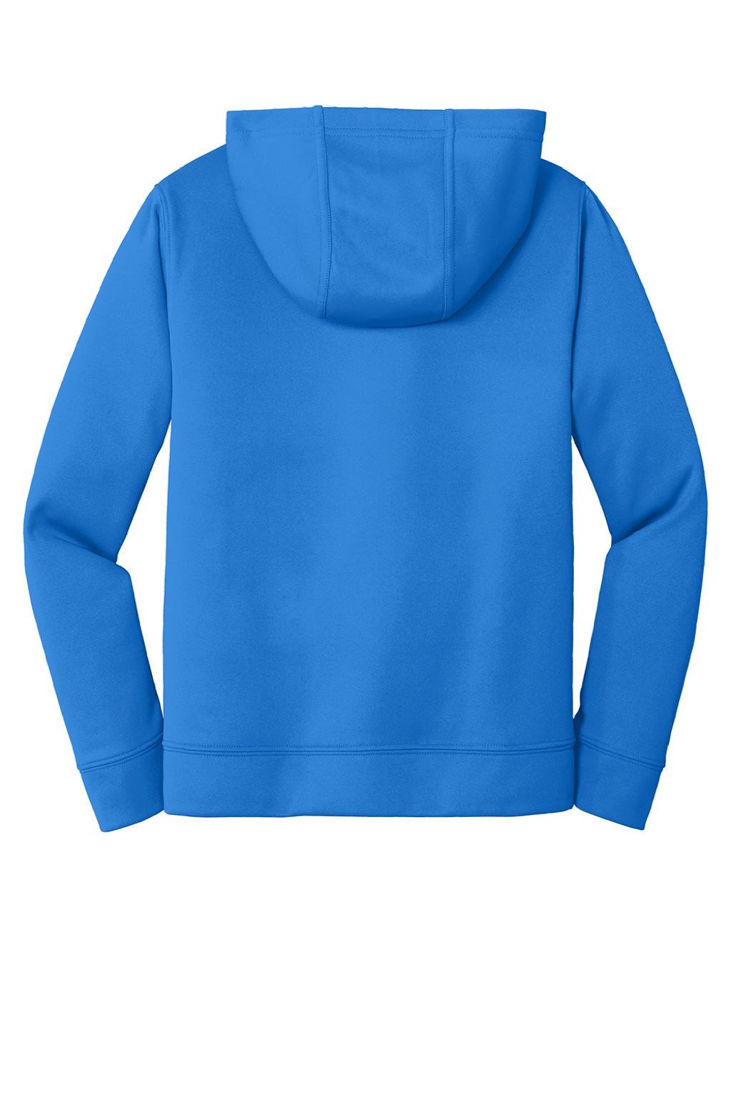 Port & Company PC590YH Youth Dry Zone Performance Moisture Wicking Fleece Hooded Sweatshirt Hoodie w/ Pouch Pocket Royal Blue Flat Back