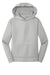 Port & Company PC590YH Youth Dry Zone Performance Moisture Wicking Fleece Hooded Sweatshirt Hoodie w/ Pouch Pocket Silver Grey Flat Front