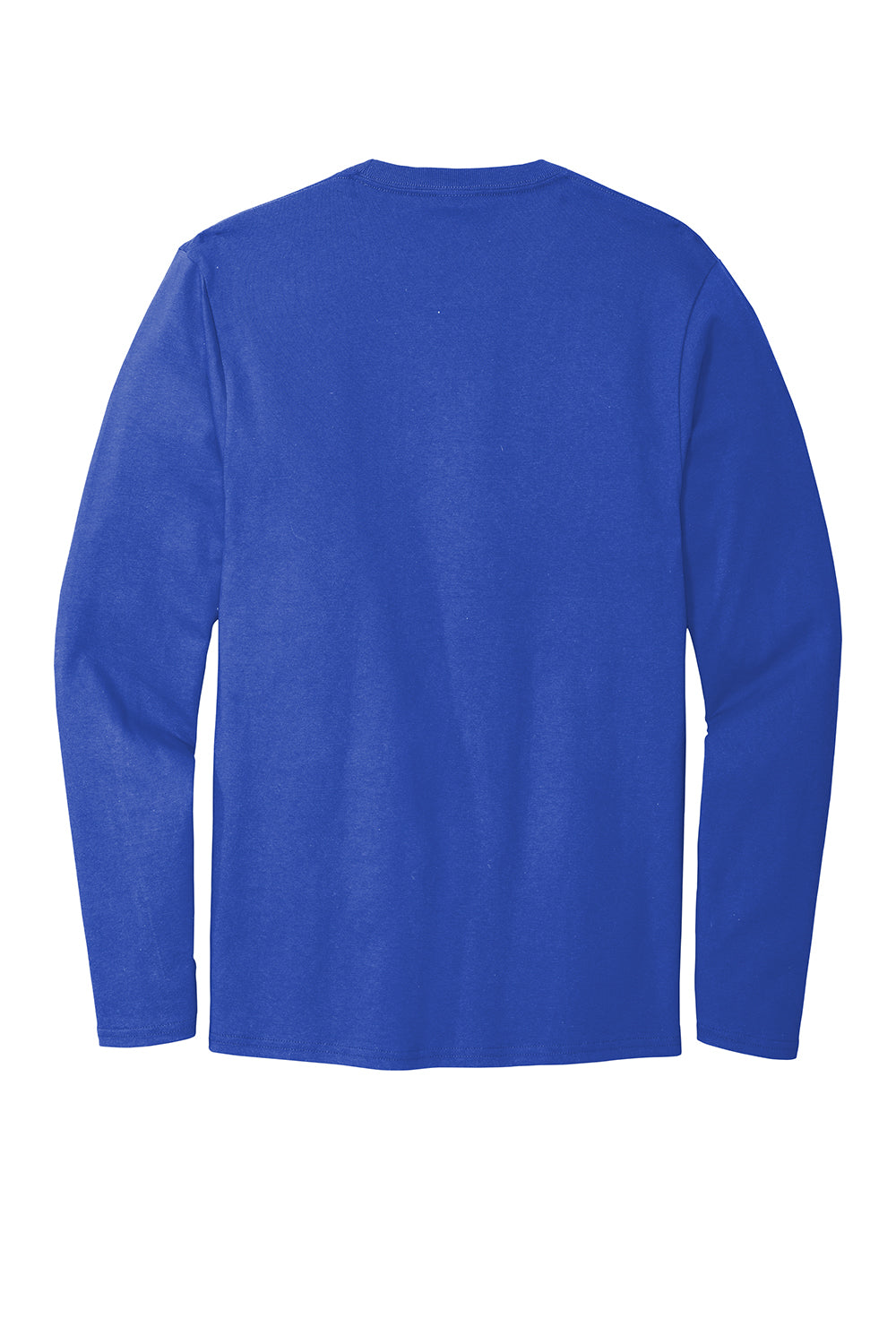 Port & Company PC600LS Mens Bouncer Long Sleeve Crewneck T-Shirt True Royal Blue Flat Back