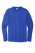 Port & Company PC600LS Mens Bouncer Long Sleeve Crewneck T-Shirt True Royal Blue Flat Front