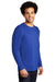 Port & Company PC600LS Mens Bouncer Long Sleeve Crewneck T-Shirt True Royal Blue Model 3q