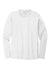 Port & Company PC600LS Mens Bouncer Long Sleeve Crewneck T-Shirt White Flat Front