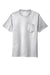Port & Company PC600P Mens Bouncer Short Sleeve Crewneck T-Shirt w/ Pocket Ash Grey Flat Front