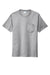 Port & Company PC600P Mens Bouncer Short Sleeve Crewneck T-Shirt w/ Pocket Heather Grey Flat Front