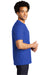 Port & Company PC600P Mens Bouncer Short Sleeve Crewneck T-Shirt w/ Pocket True Royal Blue Model Side