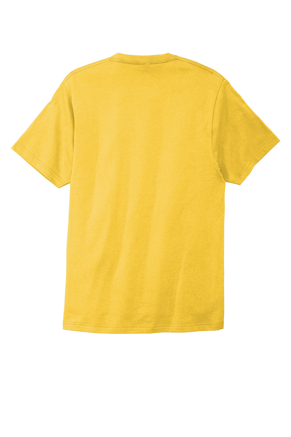 Port & Company PC600 Mens Bouncer Short Sleeve Crewneck T-Shirt Lemon Yellow Flat Back