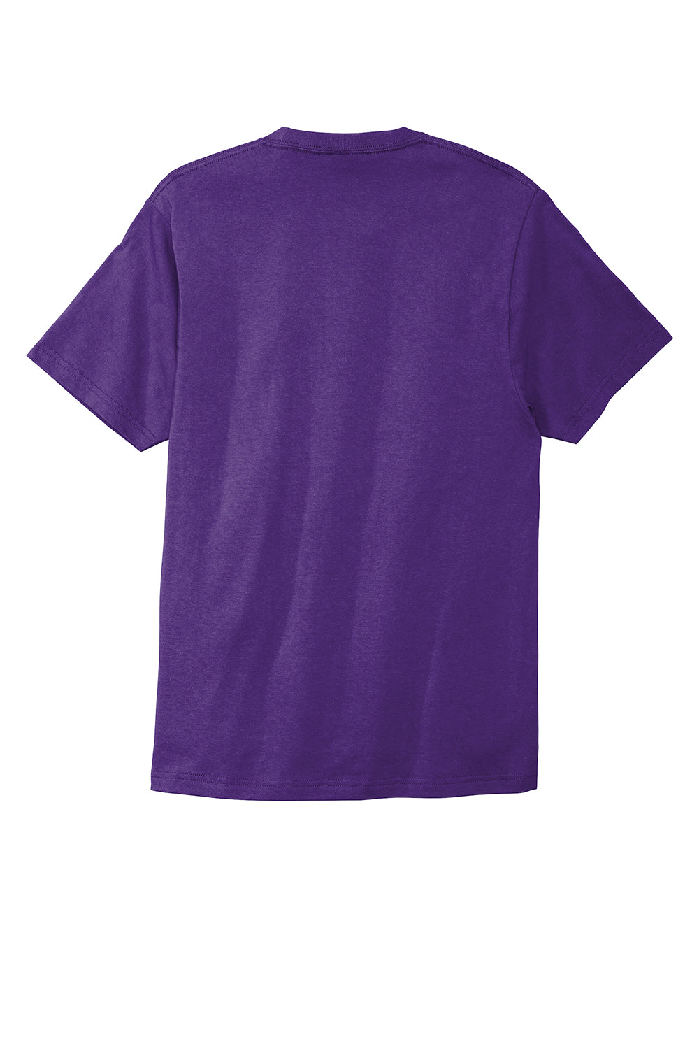 Port & Company PC600 Mens Bouncer Short Sleeve Crewneck T-Shirt Team Purple Flat Back