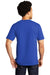 Port & Company PC600 Mens Bouncer Short Sleeve Crewneck T-Shirt True Royal Blue Model Back