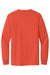 Port & Company PC61LSP/PC61LSPT Mens Essential Long Sleeve Crewneck T-Shirt w/ Pocket Orange Flat Back