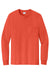 Port & Company PC61LSP/PC61LSPT Mens Essential Long Sleeve Crewneck T-Shirt w/ Pocket Orange Flat Front